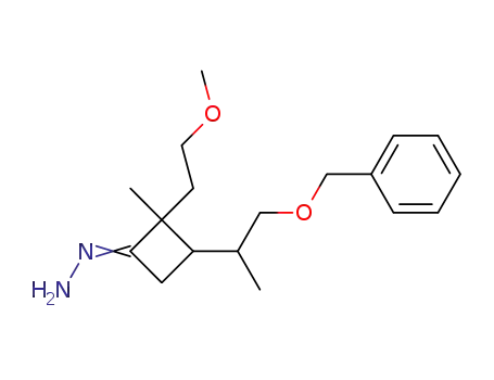 Cyclobutanone,
2-(2-methoxyethyl)-2-methyl-3-[1-methyl-2-(phenylmethoxy)ethyl]-,
hydrazone