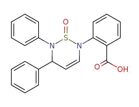 2-(1-Oxo-5,6-diphenyl-5,6-dihydro-1H-1λ<sup>4</sup>-[1,2,6]thiadiazin-2-yl)-benzoic acid