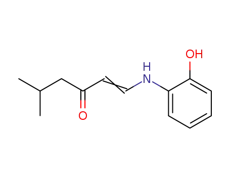 Molecular Structure of 88235-14-7 (1-Hexen-3-one, 1-[(2-hydroxyphenyl)amino]-5-methyl-)