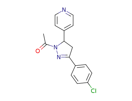 1-[3-(4-Chloro-phenyl)-5-pyridin-4-yl-4,5-dihydro-pyrazol-1-yl]-ethanone