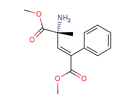 (E,R)-4-Amino-4-methyl-2-phenyl-2-pentendisaeure-dimethylester