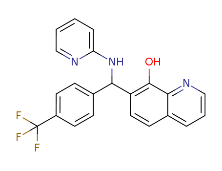 7-{[(pyridin-2-yl)amino][4-(trifluoromethyl)phenyl]methyl}quinolin-8-ol 325474-22-4