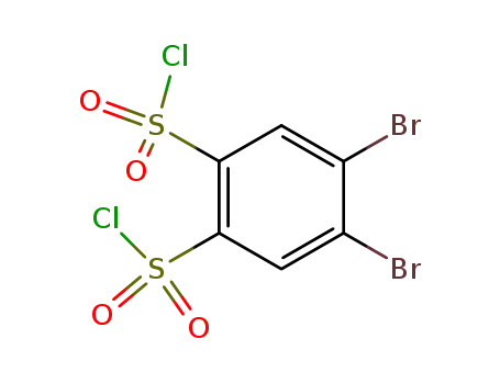 Molecular Structure of 81903-85-7 (4,5-dibromo-o-benzenedisulfonyl chloride)
