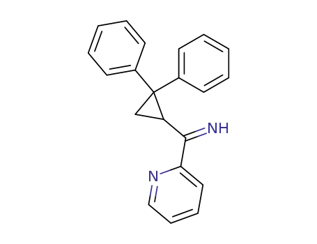 Molecular Structure of 95188-11-7 (2-Pyridinemethanimine, a-(2,2-diphenylcyclopropyl)-)