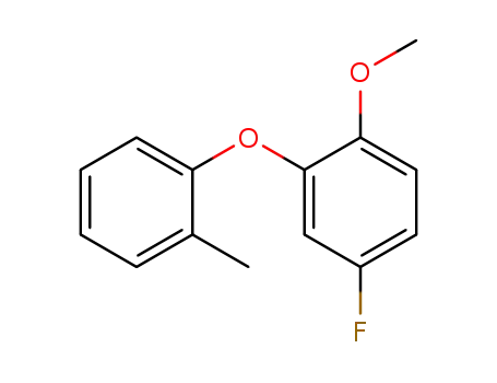 Molecular Structure of 81890-66-6 (4-fluoro-2-(2-methylphenoxy)anisole)