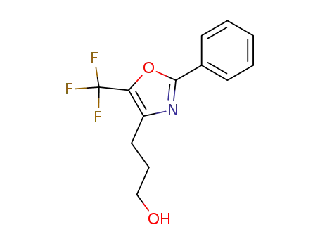 Molecular Structure of 148183-79-3 (3-(2-phenyl-5-trifluoromethyloxazol-4-yl)propanol)