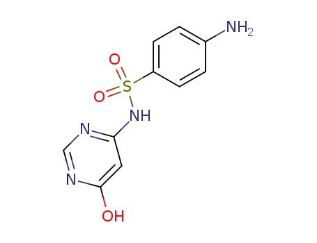Molecular Structure of 14762-26-6 (4-amino-N-(6-hydroxy-4-pyrimidinyl)benzenesulfonamide)