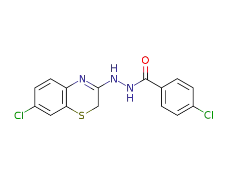 Molecular Structure of 78959-20-3 (4-chloro-N-(3-chloro-10-thia-7-azabicyclo[4.4.0]deca-2,4,7,11-tetraen-8-yl)benzohydrazide)