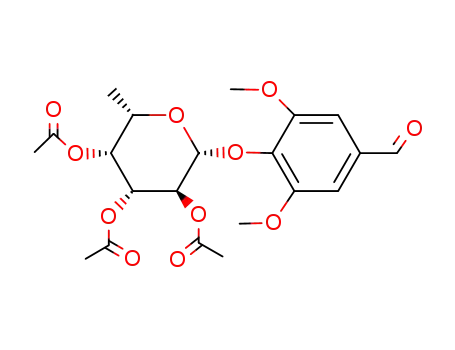 3,5-Dimethoxy-4-(2,3,4-tri-O-acetyl-β-L-fucopyranosyloxy)benzaldehyde