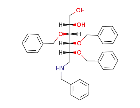 (2S,3R,4R,5R)-6-Benzylamino-3,4,5-tris-benzyloxy-hexane-1,2-diol