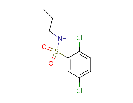Molecular Structure of 88522-13-8 (Benzenesulfonamide, 2,5-dichloro-N-propyl-)