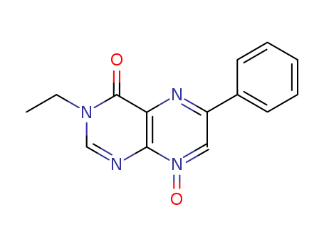 4(3H)-Pteridinone, 3-ethyl-6-phenyl-, 8-oxide