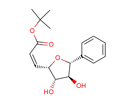 (Z)-3-((2S,3S,4S,5R)-3,4-Dihydroxy-5-phenyl-tetrahydro-furan-2-yl)-acrylic acid tert-butyl ester
