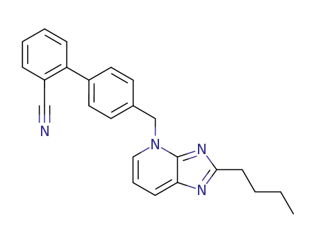 Molecular Structure of 146097-58-7 (4'-(2-n-butyl-4H-imidazo<4,5-b>pyridin-4-ylmethyl)biphenyl-2-carbonitrile)
