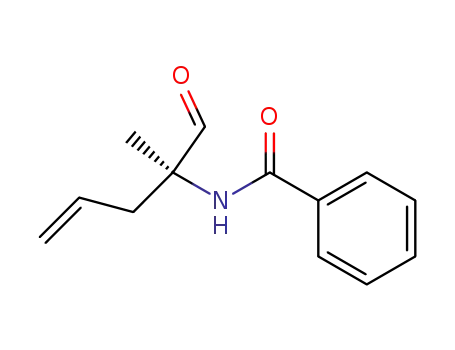 Benzamide, N-(1-formyl-1-methyl-3-butenyl)-, (S)-