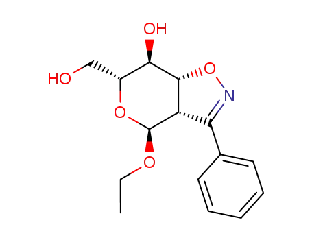 Ethyl-2,3-didesoxy-4',5'-dihydro-3'-phenyl-α-D-manno-hexopyranosido<2,3-d>isoxazol