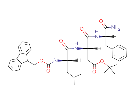 (S)-N-((S)-1-Carbamoyl-2-phenyl-ethyl)-3-[(S)-2-(9H-fluoren-9-ylmethoxycarbonylamino)-4-methyl-pentanoylamino]-succinamic acid tert-butyl ester