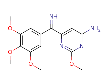 4-Pyrimidinamine, 6-[imino(3,4,5-trimethoxyphenyl)methyl]-2-methoxy-