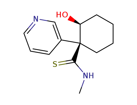 (1S,2S)-2-Hydroxy-1-pyridin-3-yl-cyclohexanecarbothioic acid methylamide