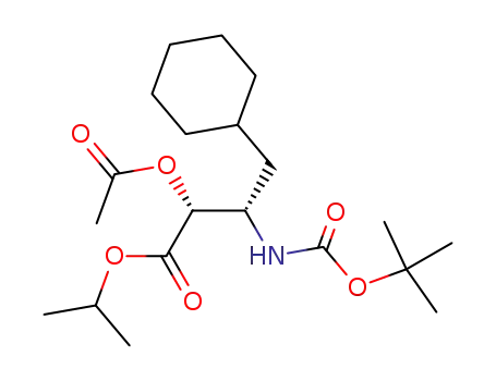 (2R,3S)-2-Acetoxy-3-tert-butoxycarbonylamino-4-cyclohexyl-butyric acid isopropyl ester