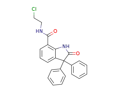 β-Chloroethylamide of 3,3-diphenyl-2-oxoindoline-7-carboxylic acid