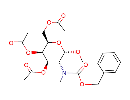 Acetic acid (2R,3R,4R,5R,6S)-3-acetoxy-2-acetoxymethyl-5-(benzyloxycarbonyl-methyl-amino)-6-methoxy-tetrahydro-pyran-4-yl ester