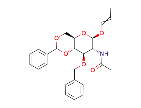 N-{(4aR,6R,7R,8R,8aS)-8-Benzyloxy-2-phenyl-6-[((E)-propenyl)oxy]-hexahydro-pyrano[3,2-d][1,3]dioxin-7-yl}-acetamide