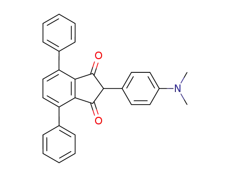 Molecular Structure of 106578-82-9 (1H-Indene-1,3(2H)-dione, 2-[4-(dimethylamino)phenyl]-4,7-diphenyl-)