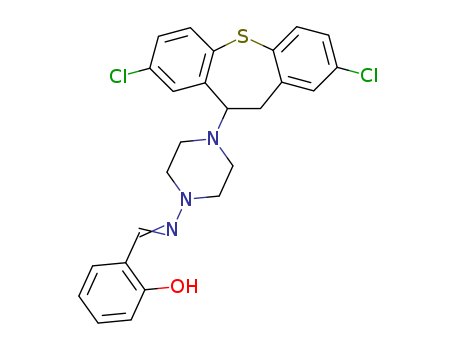Phenol,2-[[[4-(2,8-dichloro-10,11-dihydrodibenzo[b,f]thiepin-10-yl)-1-piperazinyl]imino]methyl]-