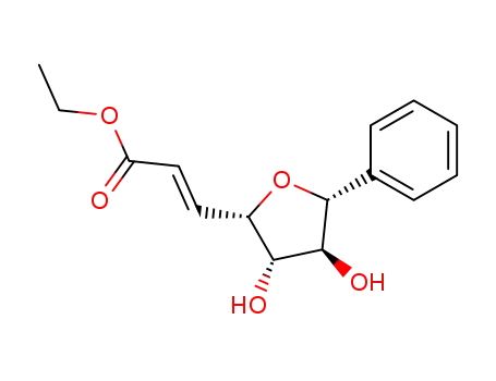 (E)-3-((2S,3S,4S,5R)-3,4-Dihydroxy-5-phenyl-tetrahydro-furan-2-yl)-acrylic acid ethyl ester