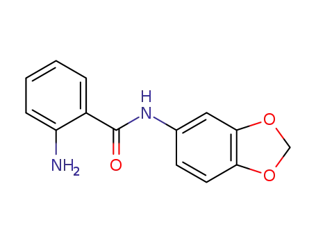 Molecular Structure of 571158-97-9 (Benzamide, 2-amino-N-1,3-benzodioxol-5-yl- (9CI))