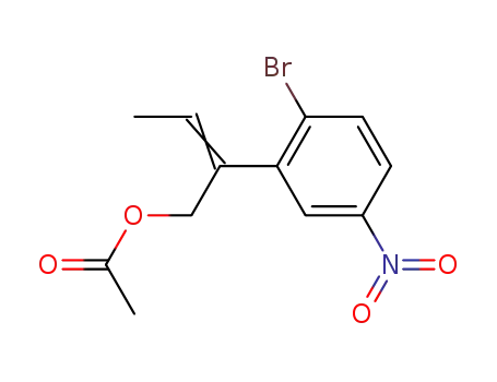 1-acetoxy-2-(2-bromo-5-nitrophenyl)but-2-ene