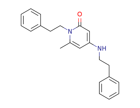 2(1H)-Pyridinone,6-methyl-1-(2-phenylethyl)-4-[(2-phenylethyl)amino]- cas  84259-94-9