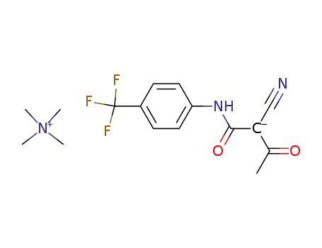 Molecular Structure of 132934-77-1 (C<sub>12</sub>H<sub>8</sub>F<sub>3</sub>N<sub>2</sub>O<sub>2</sub><sup>(1-)</sup>*C<sub>4</sub>H<sub>12</sub>N<sup>(1+)</sup>)