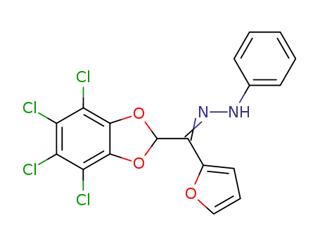 2-(2'-furoyl)-4,5,6,7-tetrachloro-1,3-benzodioxole phenylhydrazone