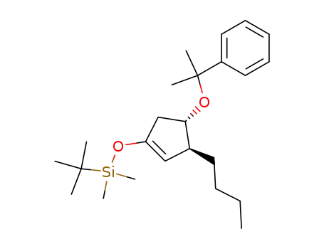 trans-1-(tert-butyldimethylsilyloxy)-3-<sup>n</sup>butyl-4-cumyloxycyclopentene
