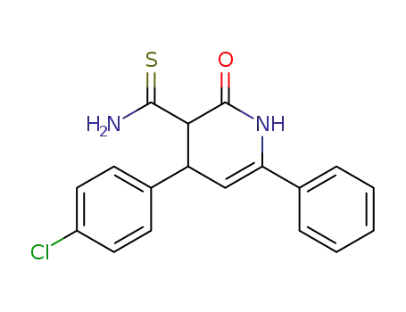 4-(4-Chloro-phenyl)-2-oxo-6-phenyl-1,2,3,4-tetrahydro-pyridine-3-carbothioic acid amide