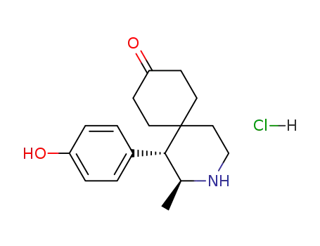 (1S,2S)-1-(4-Hydroxy-phenyl)-2-methyl-3-aza-spiro[5.5]undecan-9-one; hydrochloride