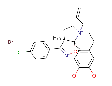 (8bR,11aR)-2a-Allyl-11-(4-chloro-phenyl)-6,7-dimethoxy-1,3,4,11a-tetrahydro-2H-9-oxa-10-aza-2a-azonia-pentaleno[6a,1-a]naphthalene; bromide