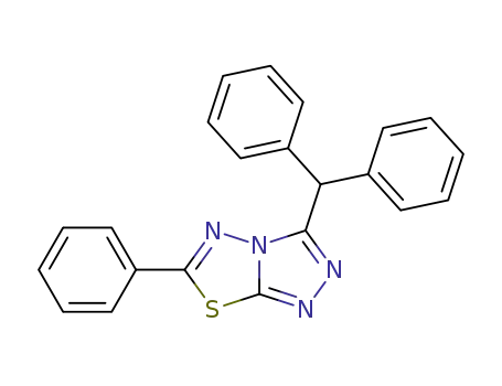 3-(Diphenylmethyl)-6-phenyl-1,2,4-triazolo(3,4-b)(1,3,4)thiadiazole