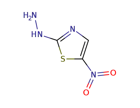 Molecular Structure of 26245-59-0 (2(3H)-Thiazolone, 5-nitro-, hydrazone)