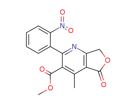 4-Methyl-2-(2-nitrophenyl)-5-oxo-5,7-dihydrofuro<3,4-b>pyridin-3-carbonsaeuremethylester