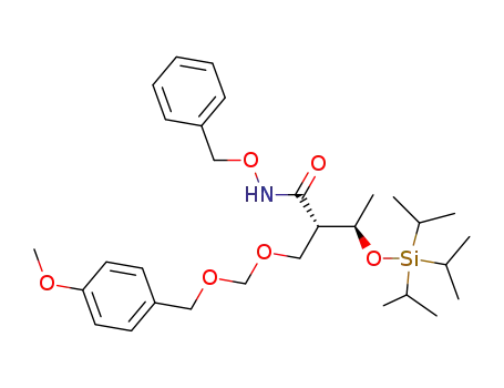 (2S,3R)-N-Benzyloxy-2-(4-methoxy-benzyloxymethoxymethyl)-3-triisopropylsilanyloxy-butyramide