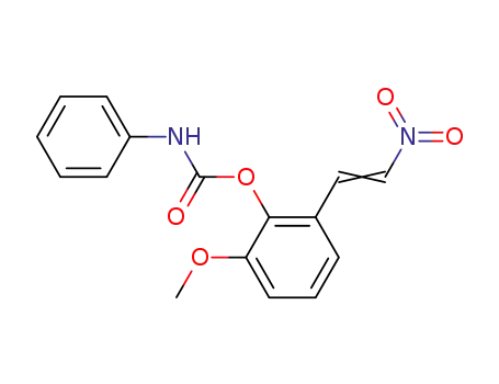 Phenyl-carbamic acid 2-methoxy-6-((Z)-2-nitro-vinyl)-phenyl ester