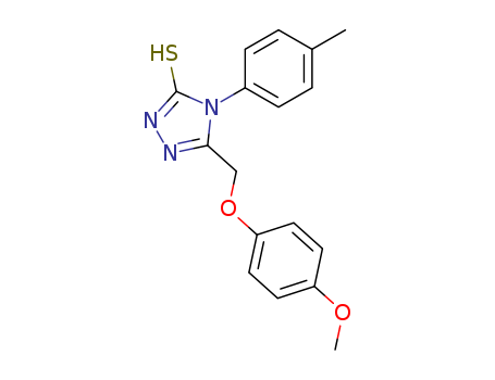 2,4-DIHYDRO-5-((4-METHOXYPHENOXY)METHYL)-4-(4-METHYLPHENYL)-3H-1,2,4-TRIAZOLE-3-THIONE
