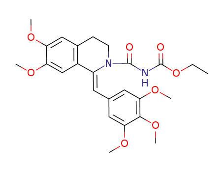 Carbamic acid,
[[3,4-dihydro-6,7-dimethoxy-1-[(3,4,5-trimethoxyphenyl)methylene]-2(1H
)-isoquinolinyl]carbonyl]-, ethyl ester, (Z)-