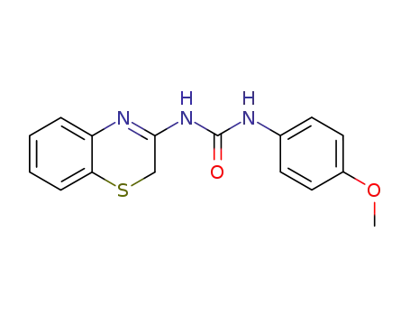 Molecular Structure of 108176-67-6 (1-(2H-1,4-benzothiazin-3-yl)-3-(4-methoxyphenyl)urea)
