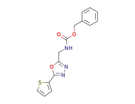 Carbamic acid, [[5-(2-thienyl)-1,3,4-oxadiazol-2-yl]methyl]-,
phenylmethyl ester