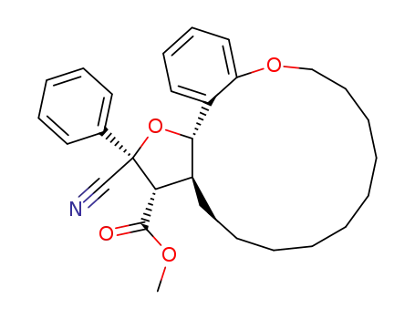 (2S,4R,5S,6S)-4-Cyano-4-phenyl-3,17-dioxa-tricyclo[16.4.0.0<sup>2,6</sup>]docosa-1<sup>(22)</sup>,18,20-triene-5-carboxylic acid methyl ester