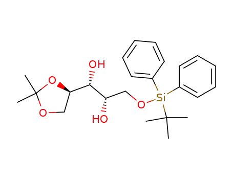 (1R,2S)-3-(tert-Butyl-diphenyl-silanyloxy)-1-((R)-2,2-dimethyl-[1,3]dioxolan-4-yl)-propane-1,2-diol